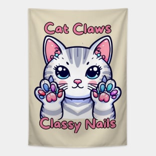 Cat claws nail artist Tapestry