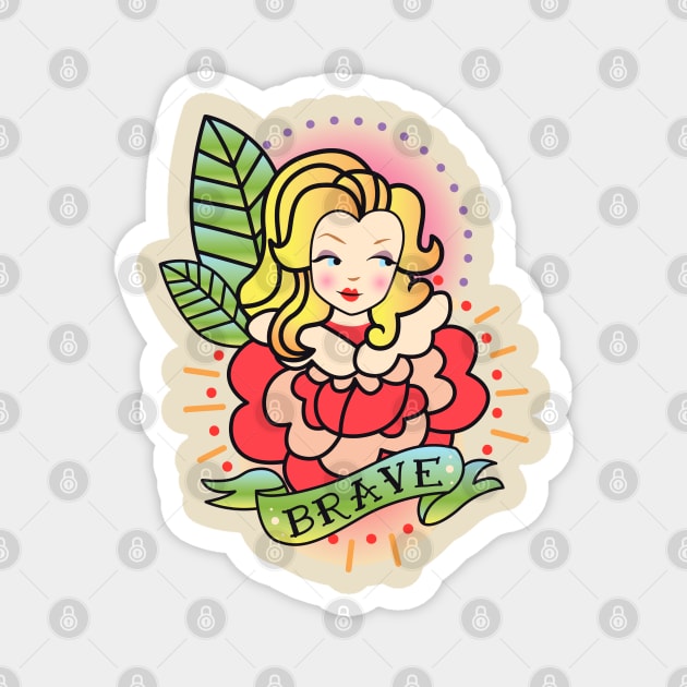 Adora Brave Tattoo Magnet by LADYLOVE