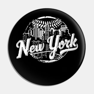 Baseball Newyork skyline The iconic buildings and cityscape Pin