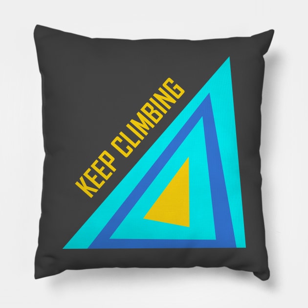 Keep climbing Pillow by annaprendergast