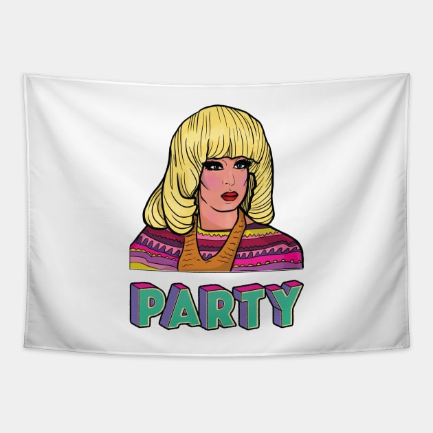 Katya Drag Party Tapestry by HelloHarlot