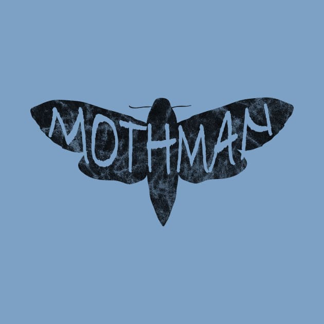 Mothman - Point Pleasant WV Mothman Figure Moth Man Cryptozoology Legend Design by Get Hopped Apparel