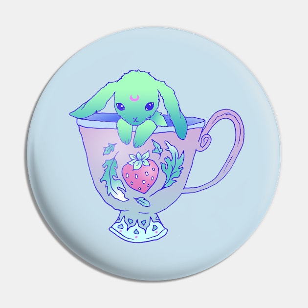 Bunny Tea Pin by brettisagirl