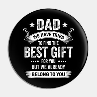 Dad Best Gift From Kids For Fathers Day Christmas Birthday Pin