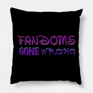 Fandoms Gone Wrong Logo Pillow