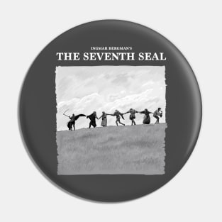 The Seventh Seal Illustration with Title Pin
