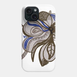 Flower blue Phone Case