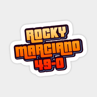 Rocky Marciano 49-0 Magnet