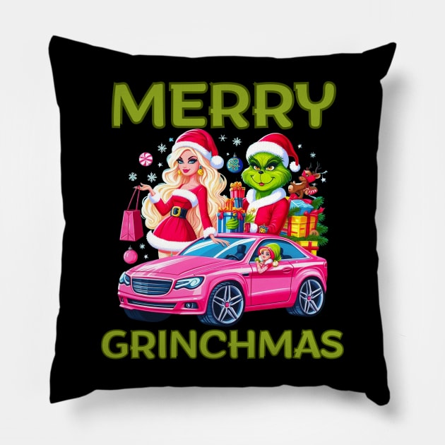 Barbie Christmas Pillow by BukovskyART