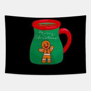 Gingerbread Man Mug Tapestry