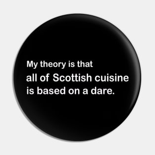 Scottish Cuisine Pin