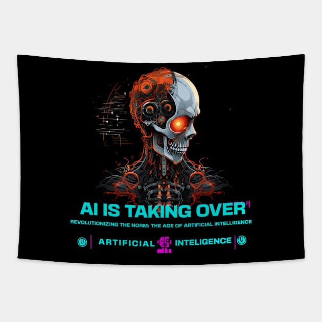 Artificial Intelligence - Computer Science - IT Professional T-Shirt Tapestry by VisionDesigner