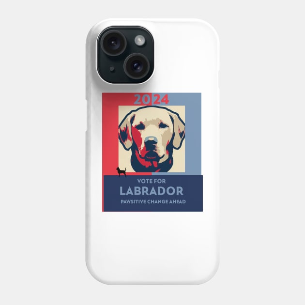 Pawsidential Labrador Phone Case by RJS Inspirational Apparel