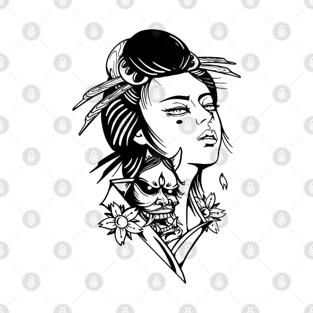 Geisha by Digent.ink by uongduythien@gmail.com