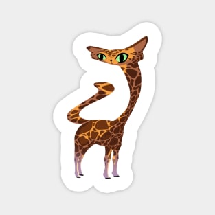 Wonky Giraffe Cat Magnet