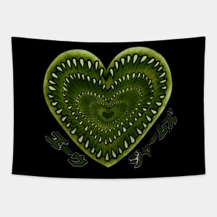 Green heart Tapestry