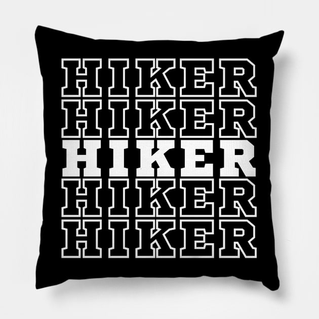 Hiker. Pillow by CityTeeDesigns