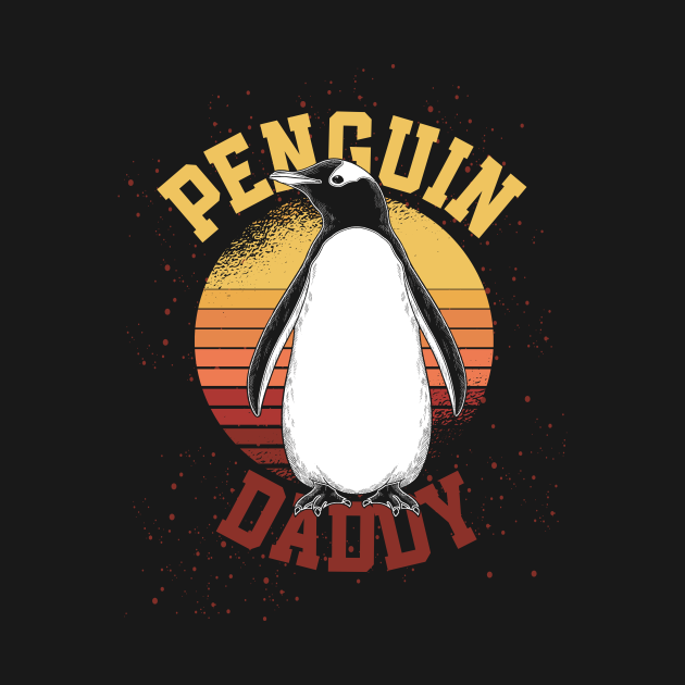 Penguin Daddy Funny Penguins Penguins TShirt TeePublic