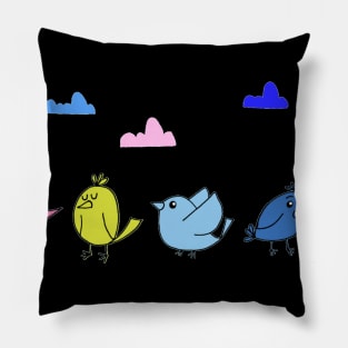 Happy birdies Pillow