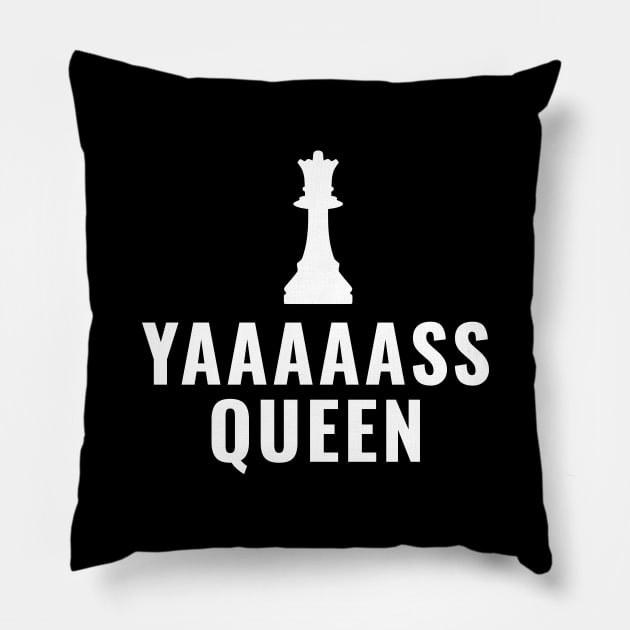 Yaas Queen Chess Pillow by DnlDesigns