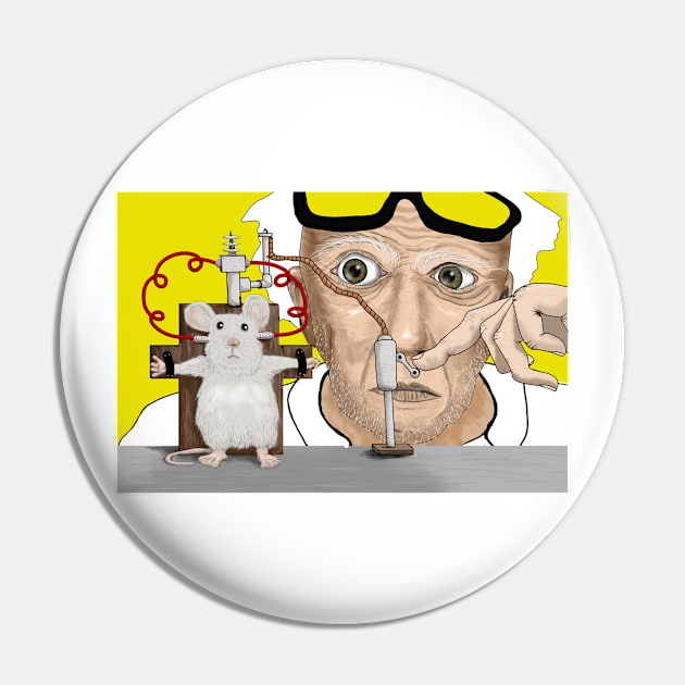 2 side Mad Scientist Pin by harmount