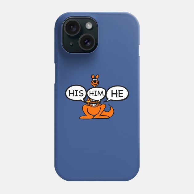 RXS Pronouns HE Phone Case by PopCultureShirts