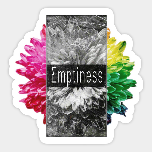 Bright Flower Under the Monochrome Glass - Emotional - Sticker
