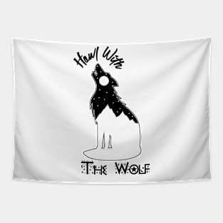 Howl With The Wolf Tapestry