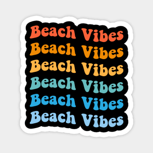 Beach Vibes Retro Summer T-Shirt Magnet