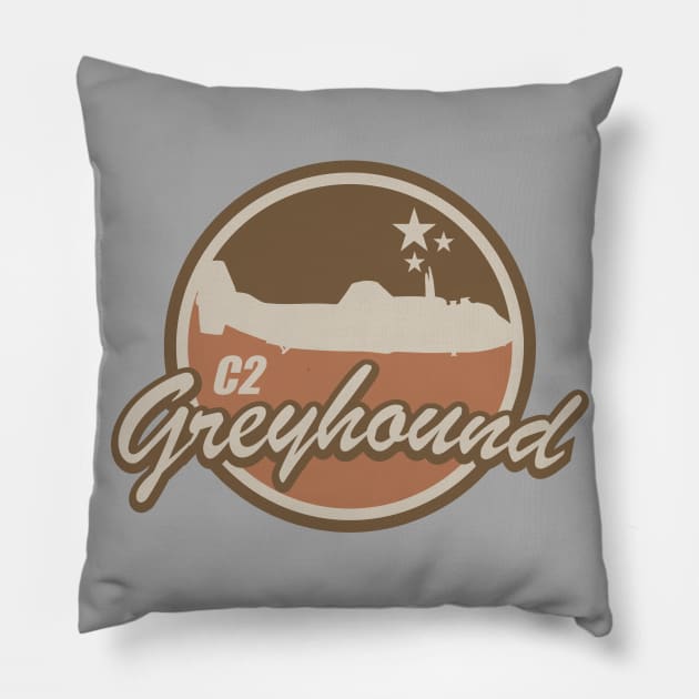 C-2 Greyhound COD (subdued) Pillow by TCP