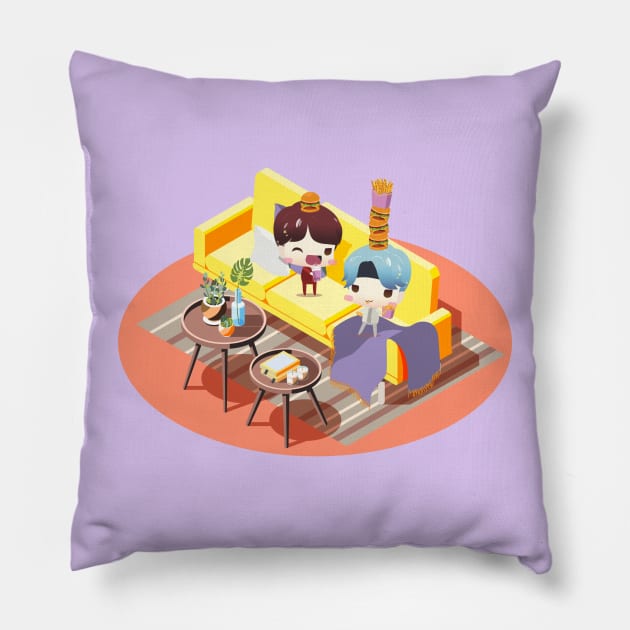 BTS Living Room Pillow by Fovo Shop