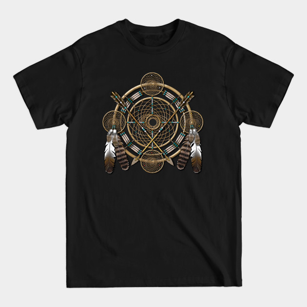 Discover Native American Dreamcatcher Medicine Wheel - Native American - T-Shirt