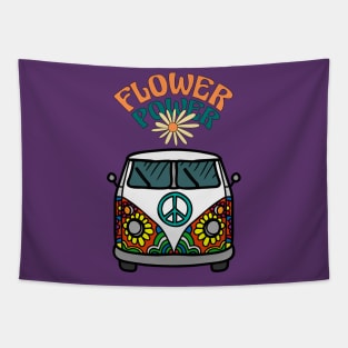 Flower power retro Tapestry