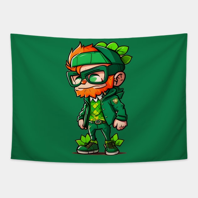 Funny Luck of the Irish St. Patrick's Day Tapestry by Matthew Ronald Lajoie