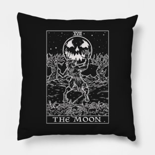 The Moon Tarot Card Terror Tarot Halloween Werewolf Pillow