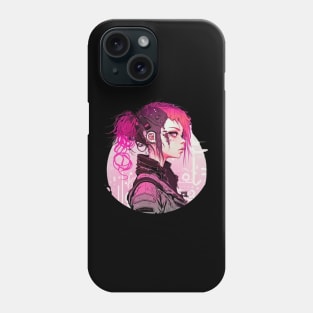 Back to listings Cyber Punk Anime Girl in Yellow Tones Phone Case