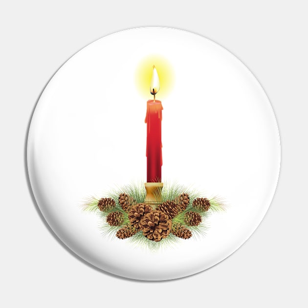 Holiday Candle Pin by SWON Design