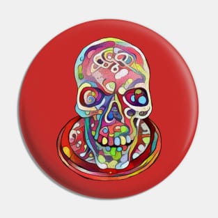 Party Skull Platter Pin