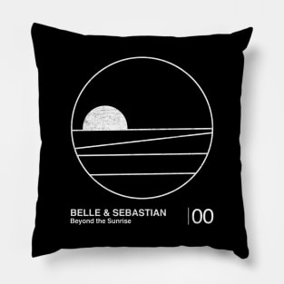 Beyond The Sunrise / Minimalist Graphic Artwork Design Pillow