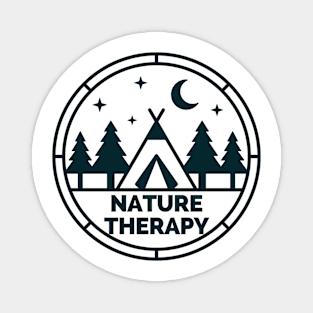 Nature Therapy Camping Magnet