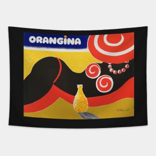 Orangina Vintage Design Tapestry