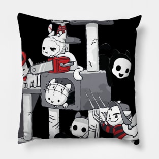 Halloween Horror Park Cats Pillow