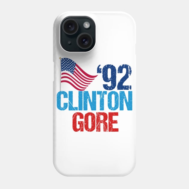 Clinton Gore Vintage Election 1992 Phone Case by epiclovedesigns