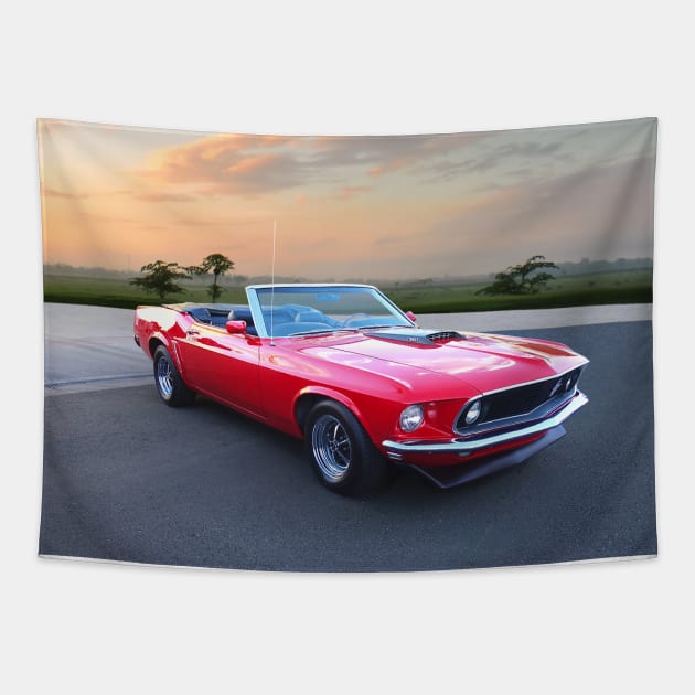 1969 Ford Mustang Tapestry by Burtney