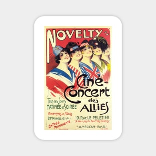 NOVELTY Cine Concert des Allies by Georges Dola French Theater Performance Magnet