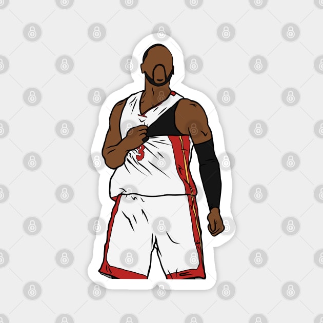 Dwyane Wade Celebration Magnet by rattraptees