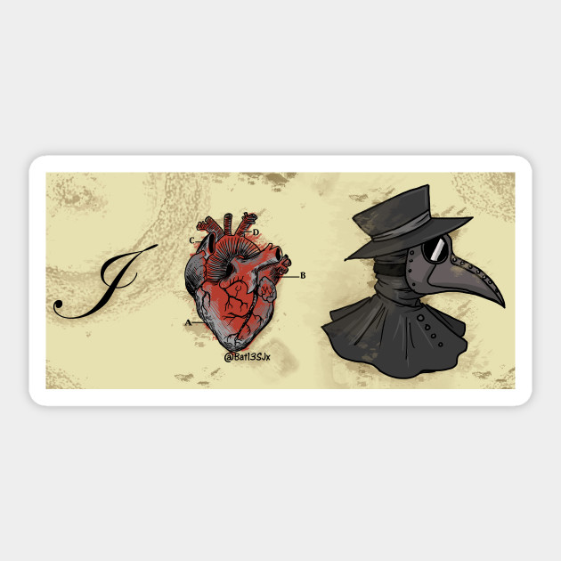 I Heart Plague Doctors Plague Doctor Sticker Teepublic
