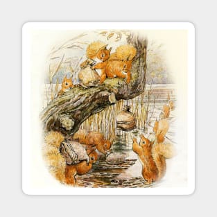 “Squirrel Nutkin and Friends” by Beatrix Potter Magnet