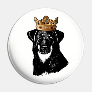 Beauceron Dog King Queen Wearing Crown Pin