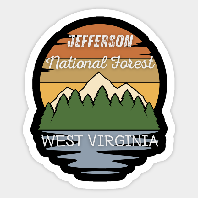 Jefferson National Forest West Virginia - National Forest - Sticker